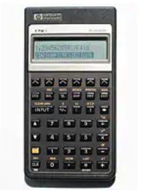 HP 2 Line Financial Calculator Silver HP-17BII - Image 1