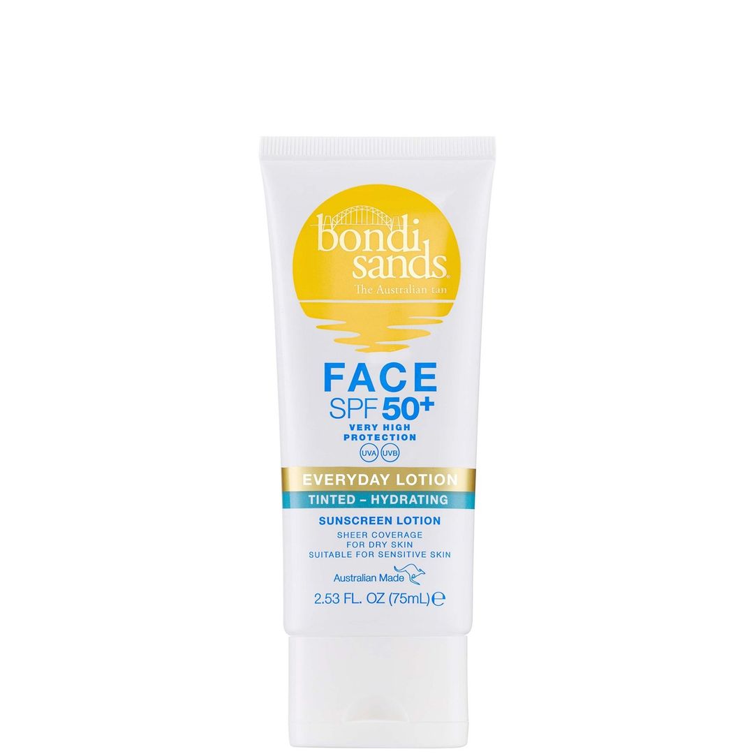 Bondi Sands SPF 50+ Fragrance Free 3 Star Hydrating Tinted Face Lotion 75ml - Image 1