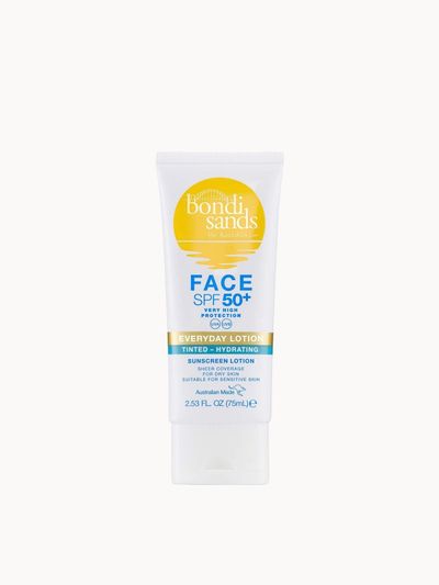 Bondi Sands Women's Tinted Face Moisturizer SPF 50+ Fragrance Free 75ml