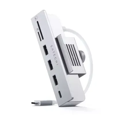Satechi ST-UCICHS laptop dock/port replicator USB 3.2 Gen 1 (3.1 Gen 1) Type-C Silver - Thumbnail 2