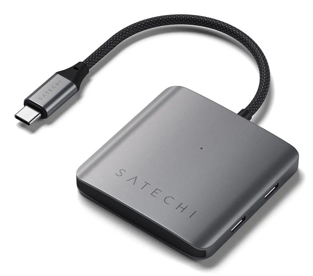 Satechi ST-H4CPDM interface hub USB Type-C 10000 Mbit/s Grey - Image 1
