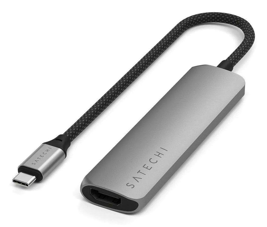 Satechi ST-P4SM interface hub USB Type-C 10000 Mbit/s Grey - Image 1