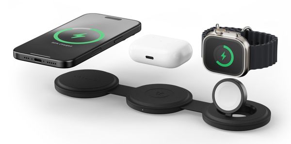 Satechi OntheGo 3-in-1 Headset, Smartphone, Smartwatch Black USB Wireless charging Fast charging Indoor