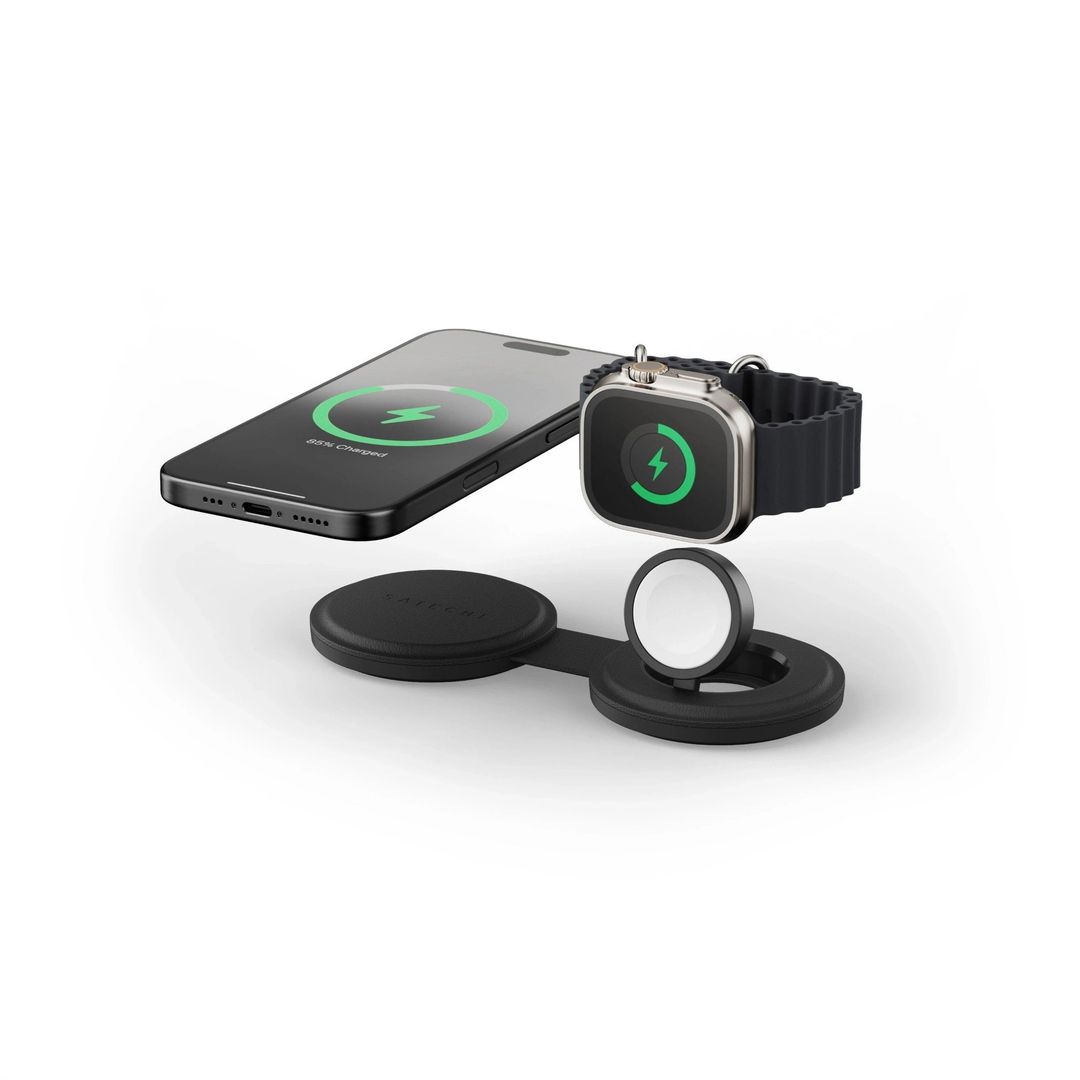 Satechi OntheGo 2-in-1 Headset, Smartphone, Smartwatch Black USB Wireless charging Fast charging Indoor - Image 1