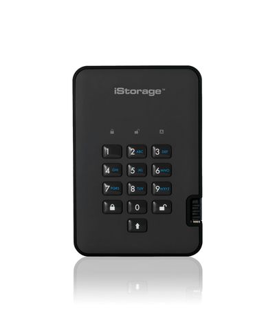 iStorage diskAshur² SSD 16TB Black | Secure Portable Solid State Drive