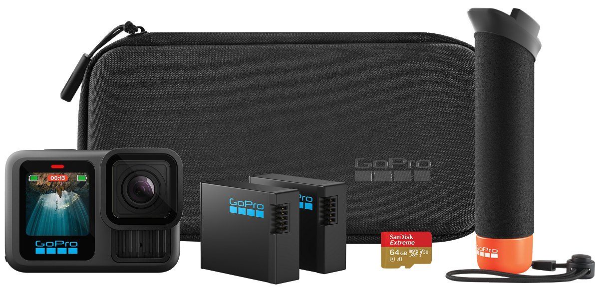 GOPRO HERO13 Black 5.3K Action Camera & Accessories Bundle, Black - Image 1