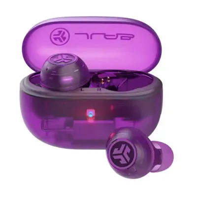 JLab Go Pop ANC Headset True Wireless Stereo (TWS) In-ear Calls/Music Bluetooth Purple, Transparent - Thumbnail 2