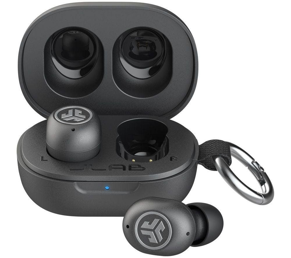 JLAB JBuds Mini Wireless Bluetooth Noise-Cancelling Earbuds - Black, Black - Image 1