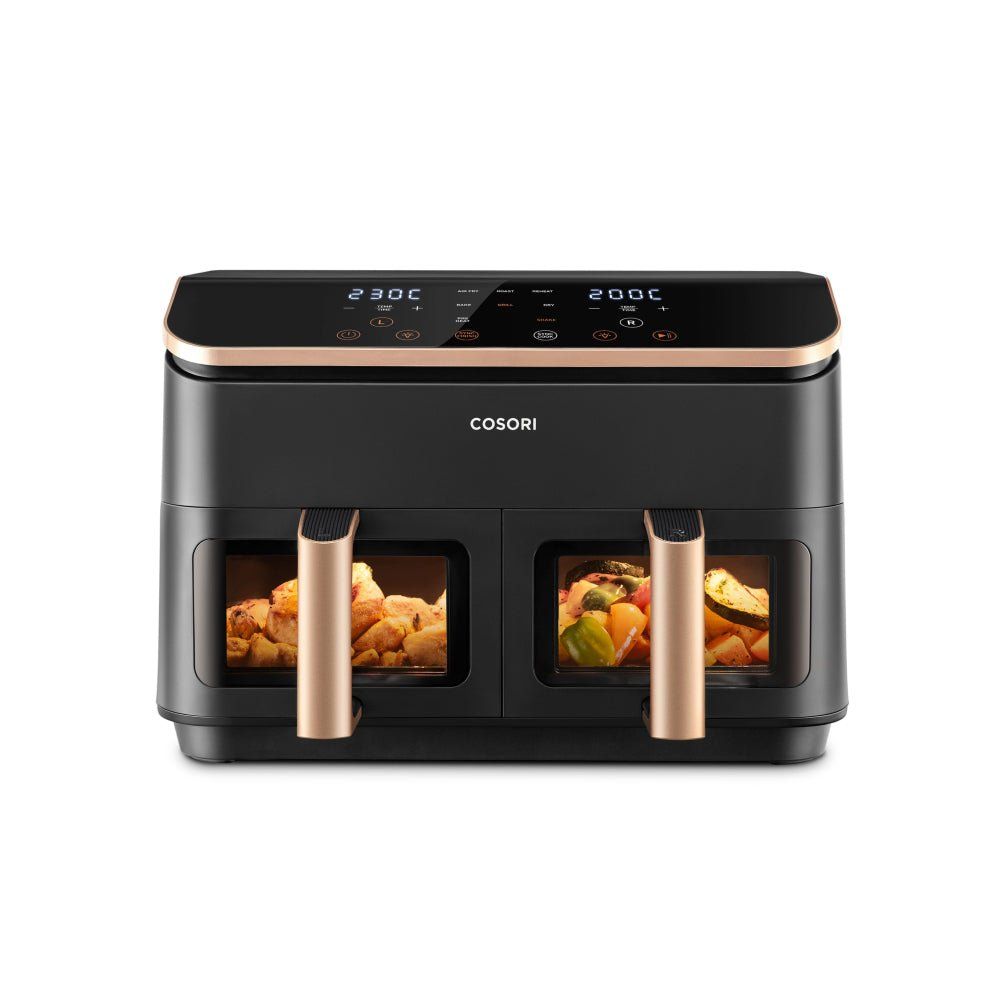 COSORI CAF-R903-AUK Dual Basket Air Fryer - Black, Black - Image 1