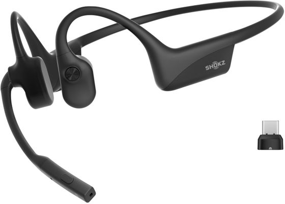 SHOKZ OpenComm2 UC Wireless Bluetooth Headset - Black, Black