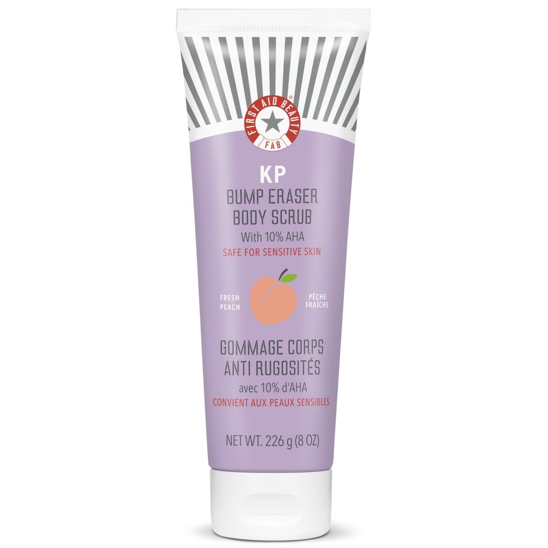 First Aid Beauty KP Bump Eraser Body Scrub w. 10% AHA 8oz - Peach - Image 1