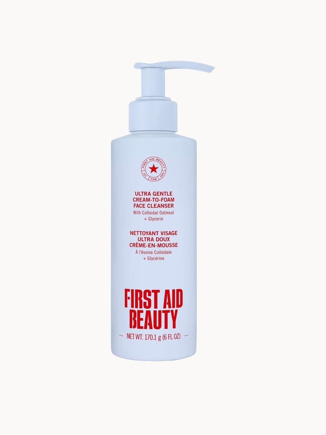 First Aid Beauty Ultra Gentle Cream-to-Foam Cleanser (6oz) - Image 1