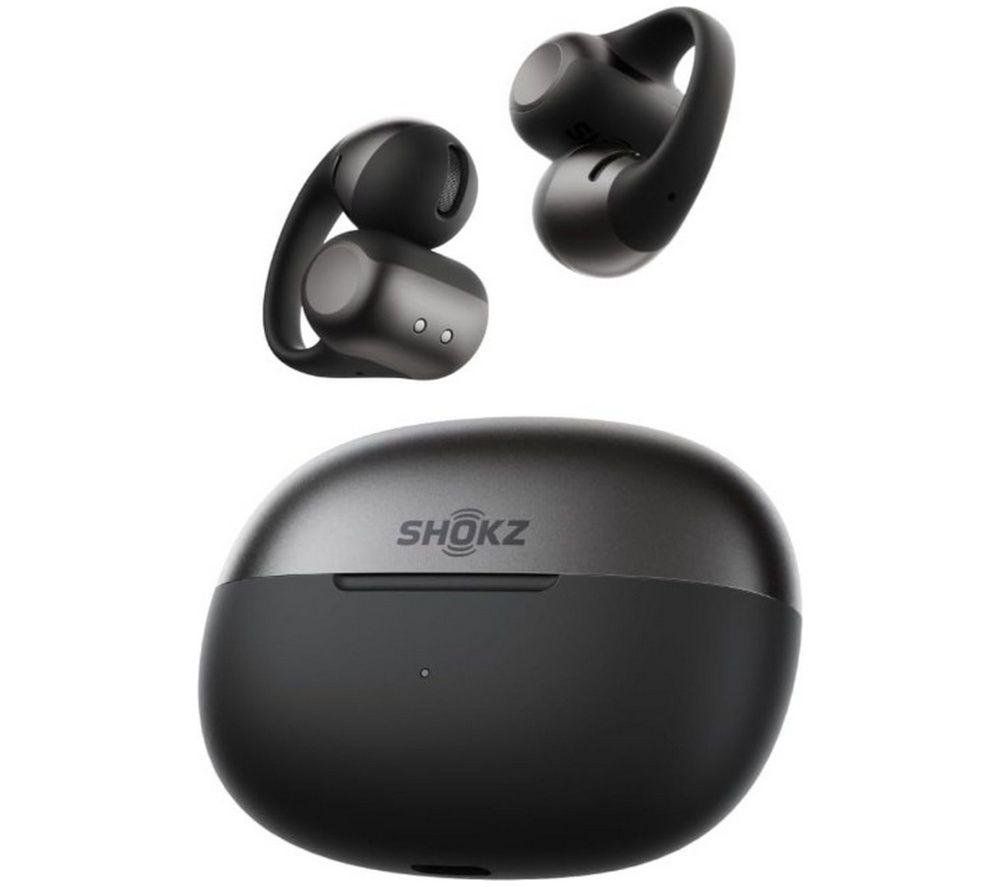 Shokz OpenDots 2 Wireless Bluetooth Earbuds - Black, Black - Image 1