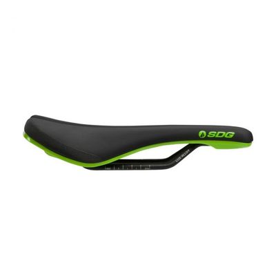 SDG Bel Air 3.0 Lux Alloy Saddle - Black / Green