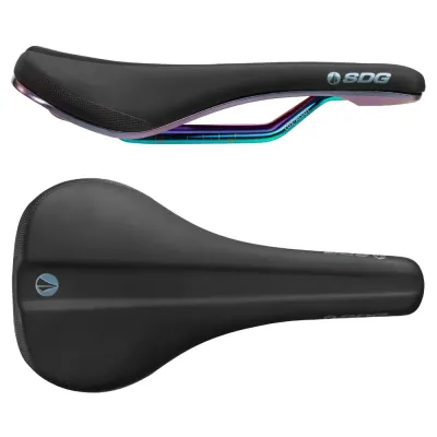 SDG Bel Air 3.0 Lux Alloy Saddle - Black / Oil Slick - Thumbnail 2