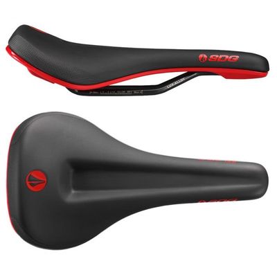 SDG Bel Air V3 Max Lux-Alloy Saddle - Black / Red