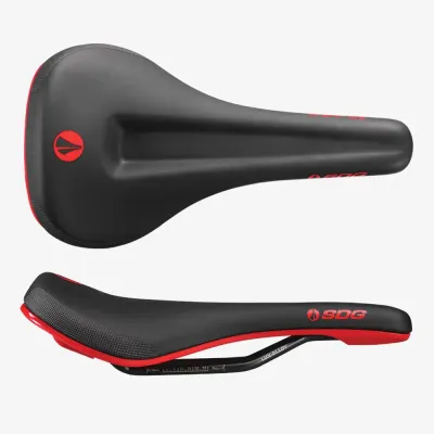 SDG Bel Air V3 Max Lux-Alloy Saddle - Black / Red - Thumbnail 2