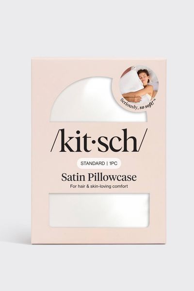 Kitsch Women's Satin Pillowcase Standard in Ivory