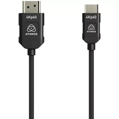 Atomos 4K60p HDMI Silicon Cable – Mini to Full HDMI – 45cm - Thumbnail 2