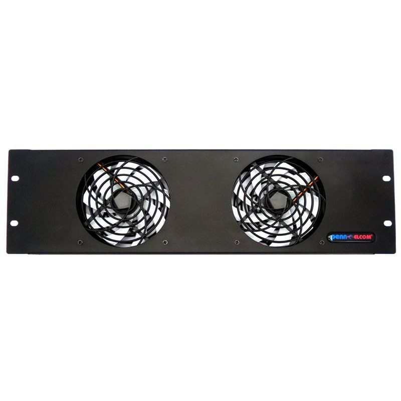 Penn Elcom FP02-Q-3U rack accessory Fan panel - Image 1