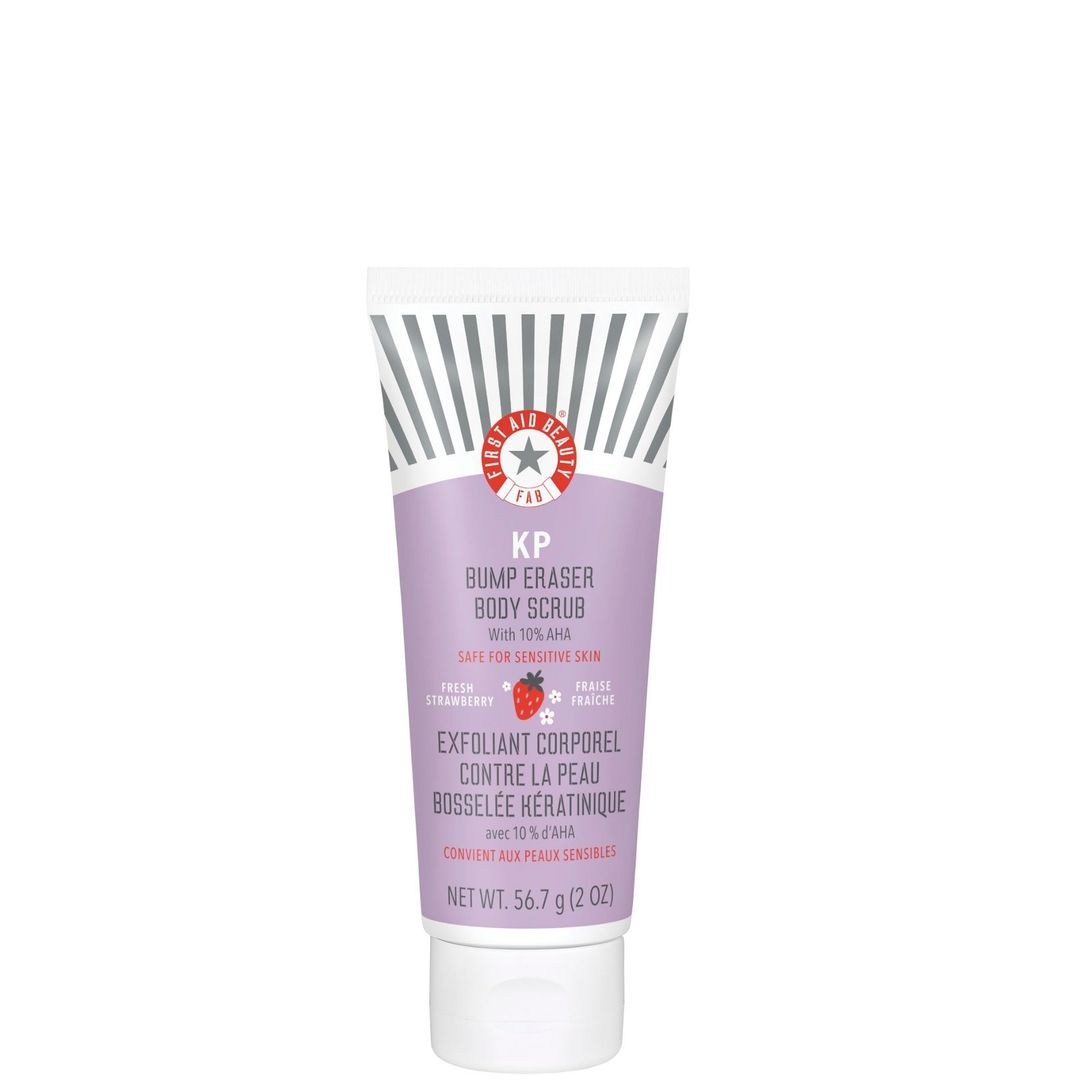 First Aid Beauty KP Bump Eraser Fresh Strawberry Body Scrub with 10% AHA 56.7g - Image 1
