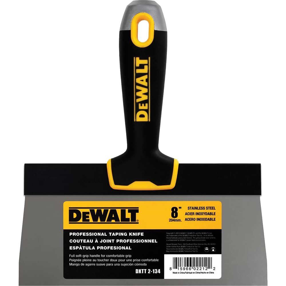 DeWalt Soft Grip Dry Wall Taping Knife 200mm - Image 1