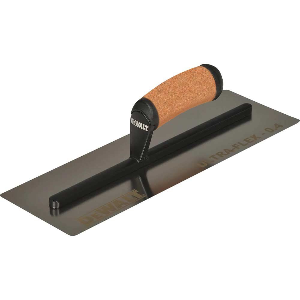 DeWalt Drywall Flex Stainless Steel Flat Trowel Leather Handle - Image 1