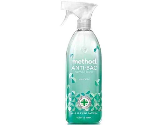 Method, Anti-Bacterial Bathroom Cleaner, 828ml, Mint - Green