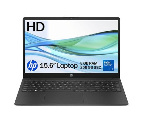 HP 15-fd1504sax Laptop 15.6 Inch Screen Intel Core 3 100U 8GB DDR4 RAM 256GB SSD Intel Graphics Windows 11 Home