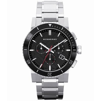 Burberry BU9380 Black Dial Chronograph Stainless Steel Men's Watch