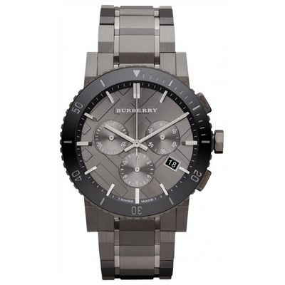 Burberry BU9381 Gunmetal Dial Grey Ion-Plated Stainless Steel Men's Watch