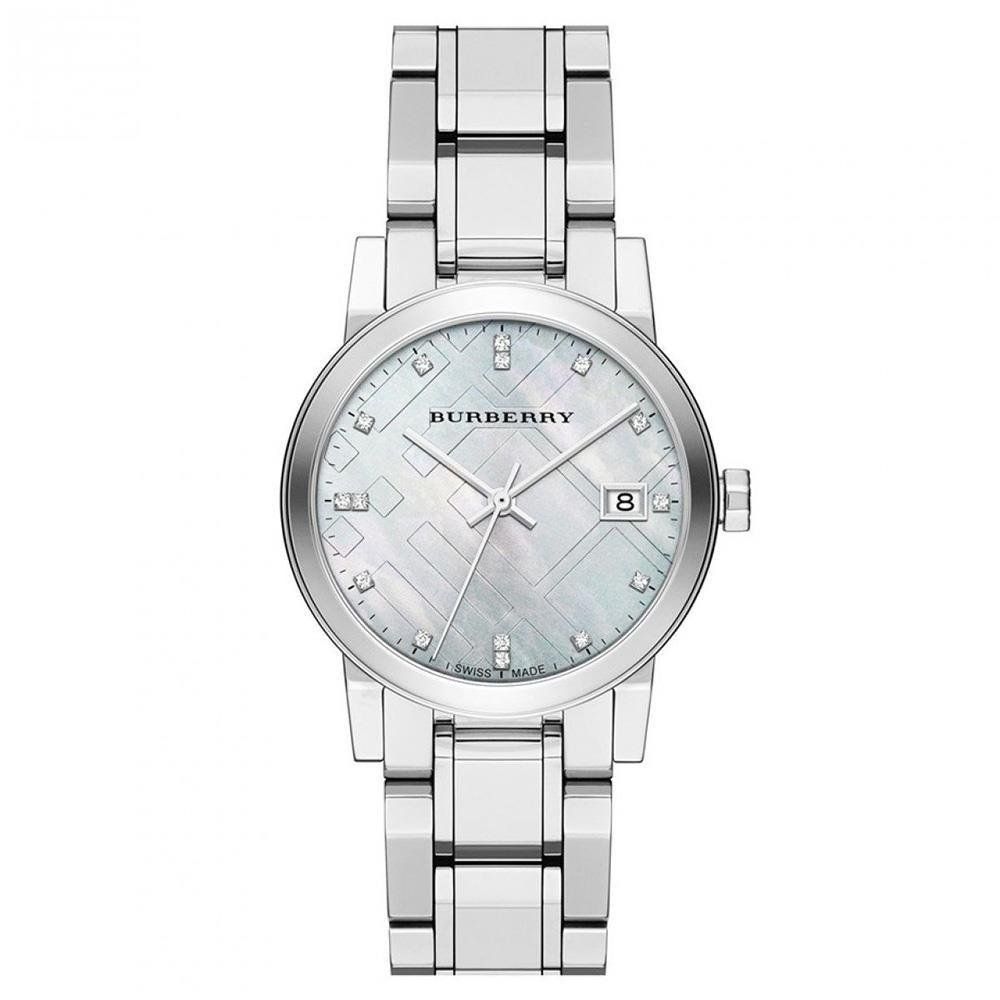 Burberry BU9125 The City Silver Dial Silver Women's Watch - Image 1