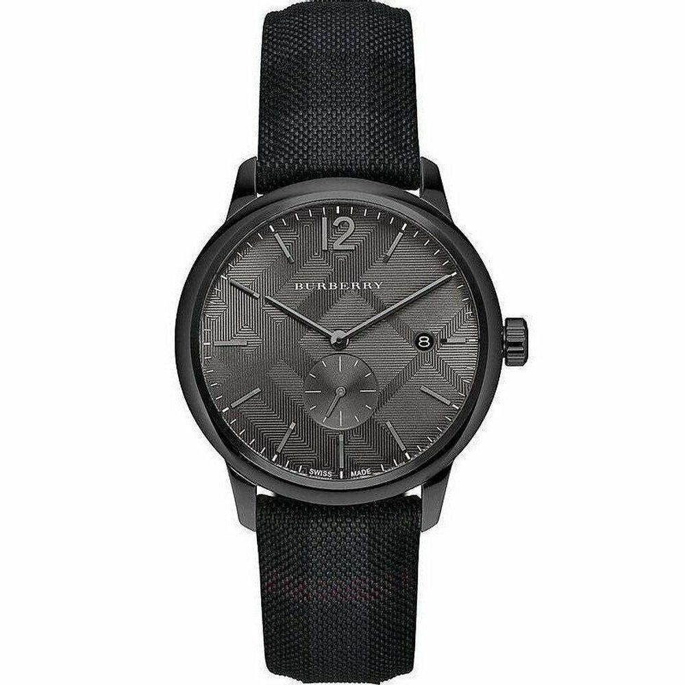 Burberry BU10010 Check Stamped Round Dial 40mm Men's Watch - Image 1