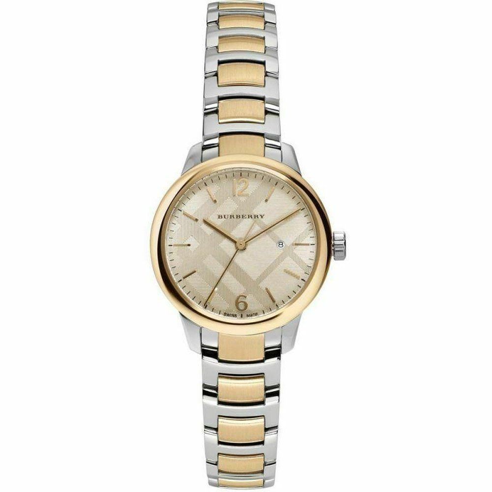 Burberry BU10118 Classic Swiss Made Two Tone Women's Watch - Image 1
