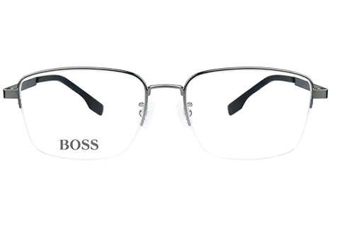 Hugo Boss Mężczyzna Hugo Boss BOSS 1474/F KJ1 Oprawki optyczne Stal Beczka karabinowa Kwadratowy - Thumbnail 2