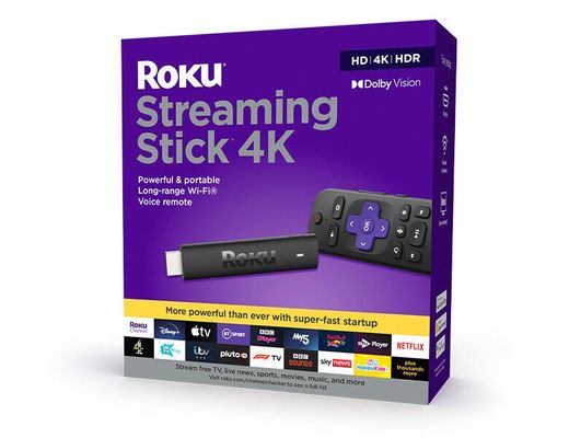 Roku Streaming Stick 4K HDMI 4K Ultra HD Black