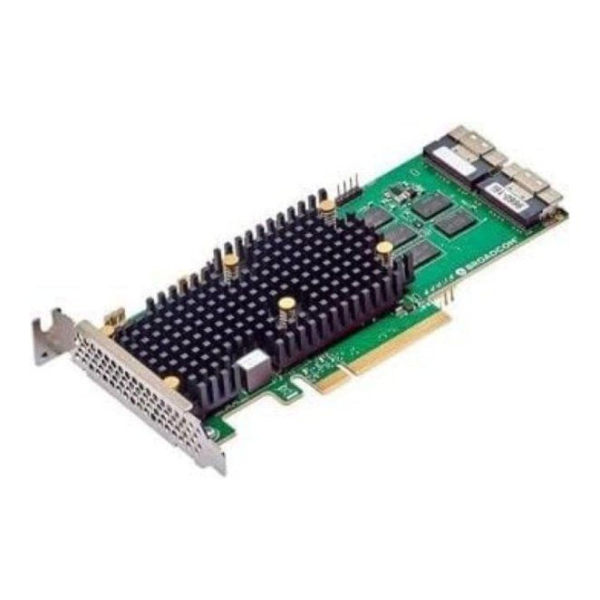 Broadcom 9660-16i interface cards/adapter Internal SAS, SATA, SFF-8654 - Image 1