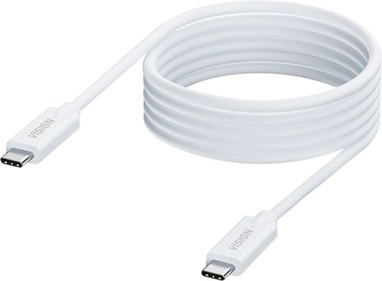 Vision TC 2MUSBC USB cable USB 3.2 Gen 1 (3.1 Gen 1) 2 m USB C 5 Gbit/s 100 W White - Thumbnail 2