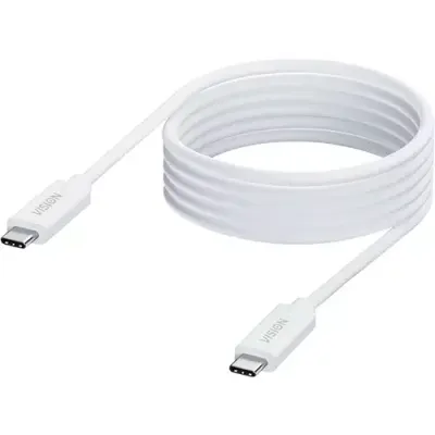 Vision TC 2MUSBC USB cable USB 3.2 Gen 1 (3.1 Gen 1) 2 m USB C 5 Gbit/s 100 W White