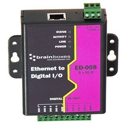 Brainboxes ED-008 network splitter Black. Violet