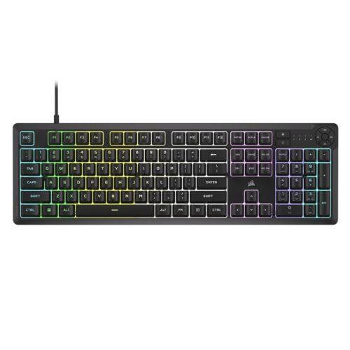 Corsair K55 CORE RGB keyboard Gaming USB Black - Image 1