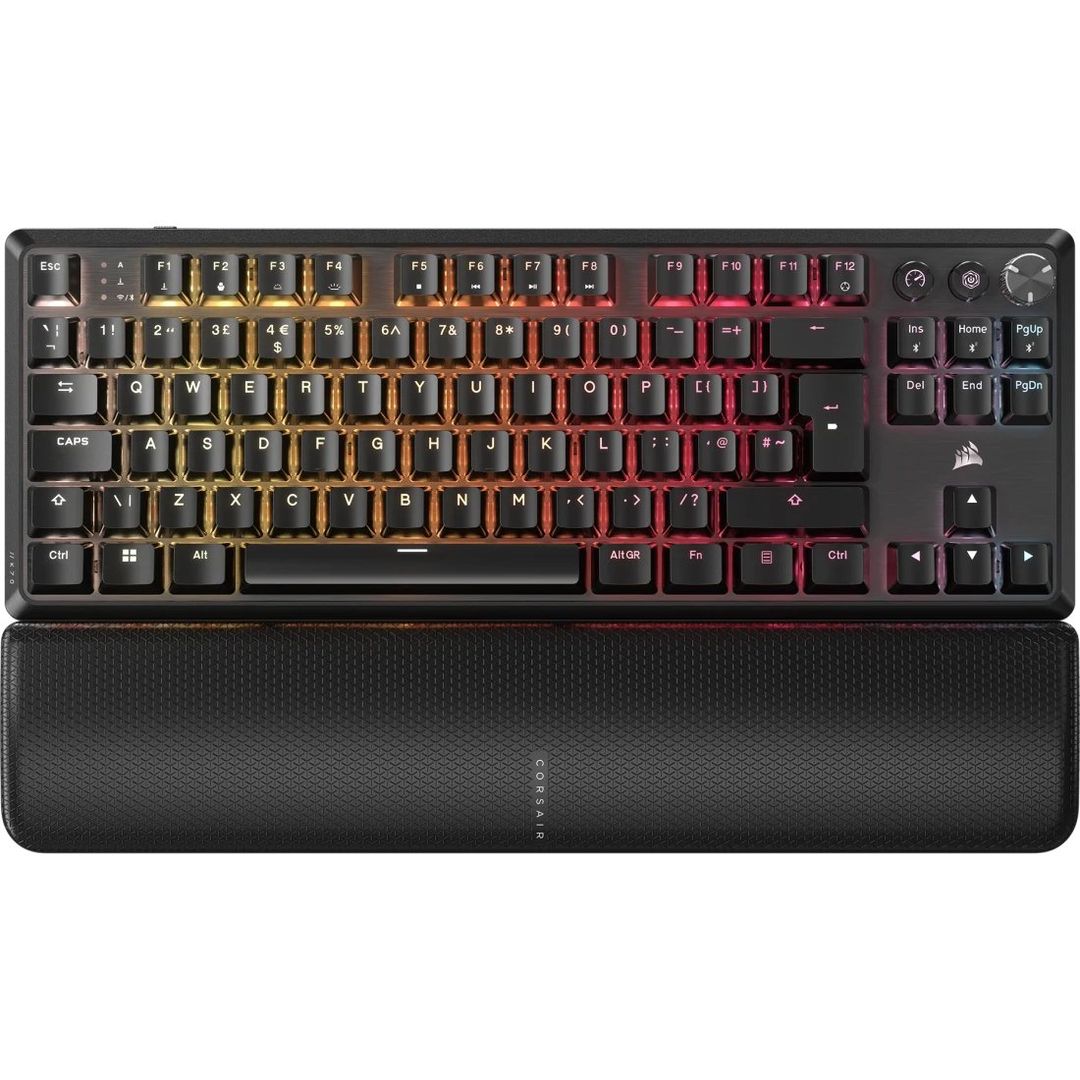 Corsair K70 CORE TKL keyboard Gaming USB + RF Wireless + Bluetooth QWERTY UK English Black - Image 1