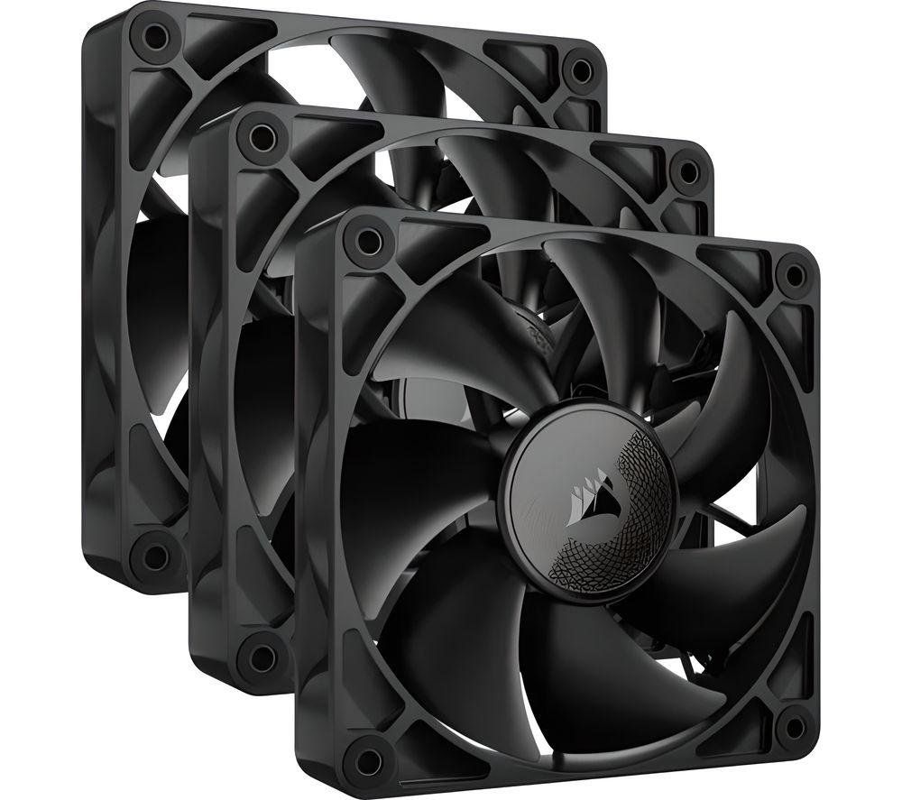 CORSAIR iCUE Link RX Series 120 mm Case Fan - Triple Pack, Black - Image 1