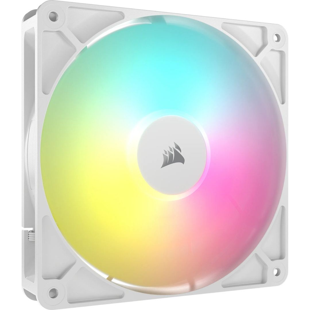 CORSAIR RS140 ARGB PWM 140 mm Case Fan - White, White - Image 1