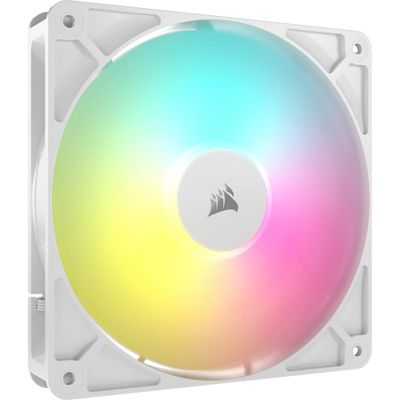 CORSAIR RS140 ARGB PWM 140 mm Case Fan - White, White