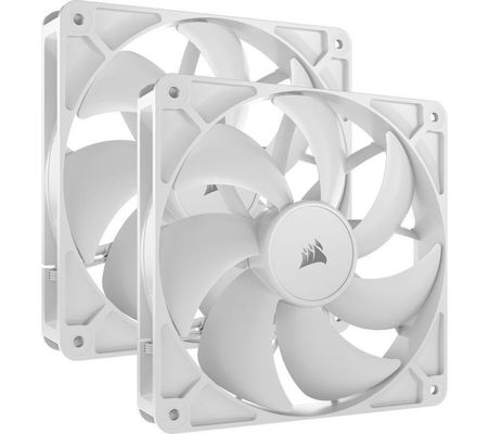 CORSAIR RS140 PWM 140 mm Case Fan - Dual Pack, White, White - Thumbnail 2