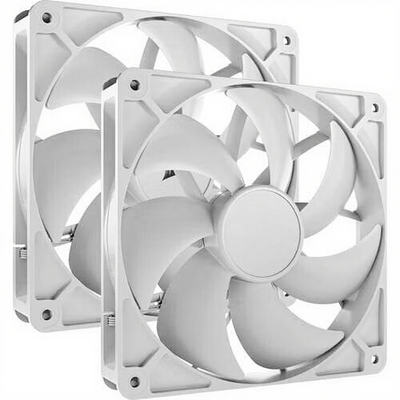 CORSAIR RS140 PWM 140 mm Case Fan - Dual Pack, White, White