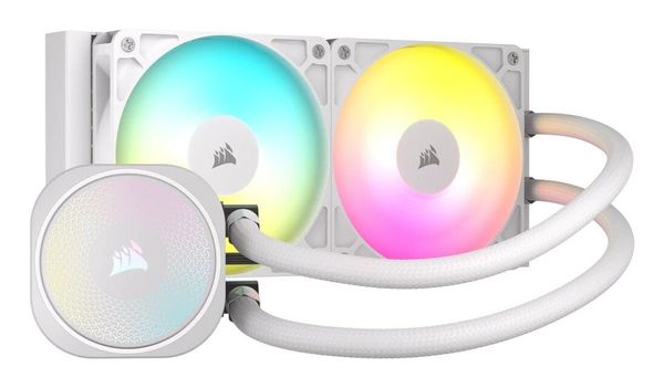 CORSAIR Nautilus 240 RS ARGB Liquid 240 mm CPU Cooler - RGB LED, White, White - Thumbnail 2