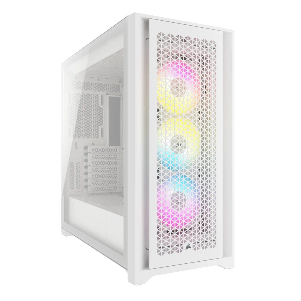 Corsair iCUE 5000D RGB Airflow Midi Tower White - Image 1