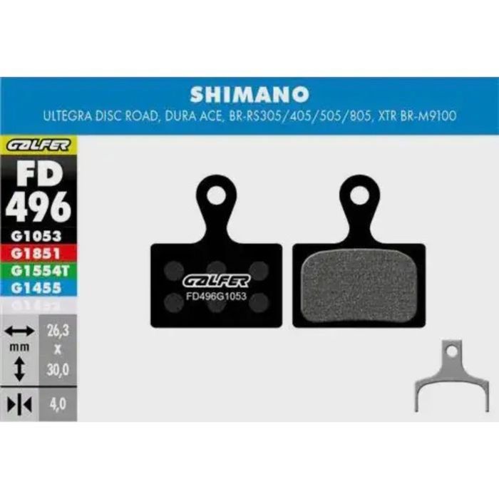 Galfer Standard Bike Disc Brake Pad - Shimano - Ultegra/Dura Ace/XTR M9100 - Image 1